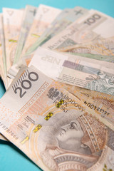 Polish zloty in notes and coins