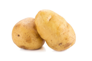Potato isolated on white background.