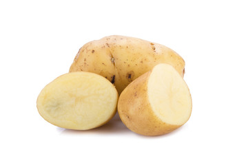 Potato isolated on white background.
