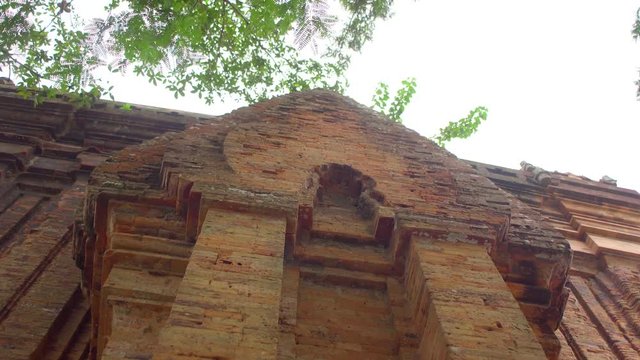 Old Brick cham towers in Nha Trang, landmark Vietnam. Asia Travel concept. Journey through Vietnam Concept.
