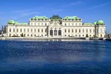 Fototapeta na wymiar Upper Belvedere castle Vienna, Austria, Vienna, 3. district, Bel