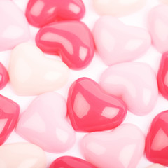 Obraz premium Surface coated with heart beads