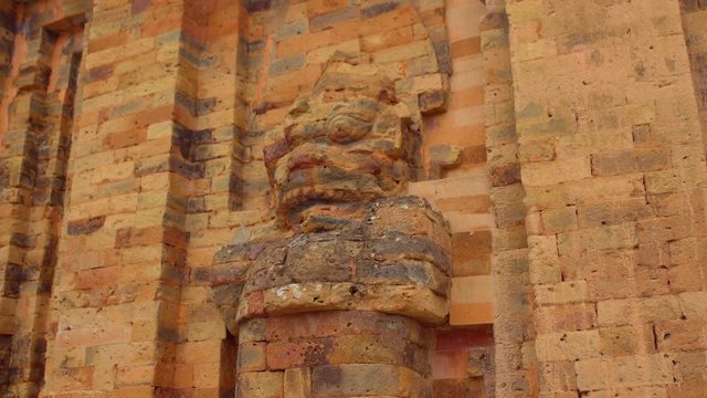 Old Brick cham towers in Nha Trang, landmark Vietnam. Asia Travel concept. Journey through Vietnam Concept.