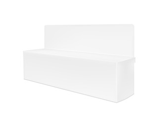Naklejka premium Realistic transparent paper or plastic packaging box