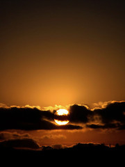 Sunset moments, Appears as Buddha hand holding the sun.