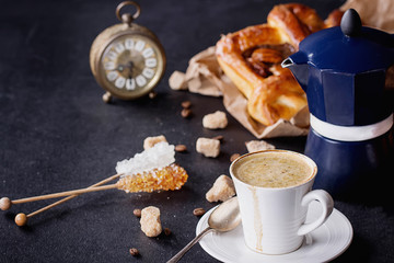 Pecan pastry with Coffee