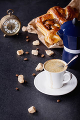 Pecan pastry with Coffee