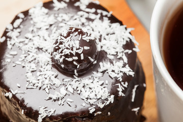 Pie. Sweet cupcake. Bakery products. Celebration. Tasty dessert.