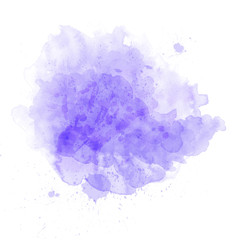 Blue watercolor splash