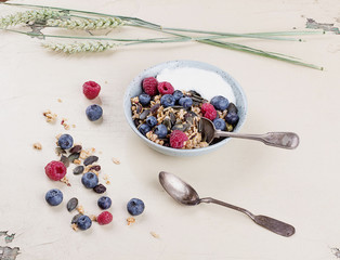 Granola and Berry Brunch