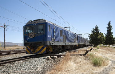 Matjiesfontein in the Central Karoo region of the Western cape South Africa. The luxury Blue Train...