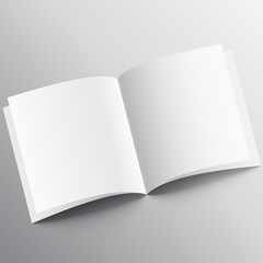 open book mockup design template