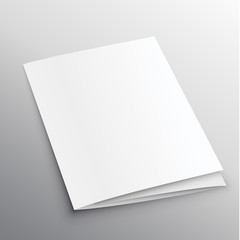 trifold mockup design in perspective