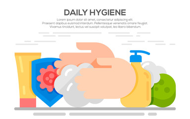 Personal daily hygiene design concept