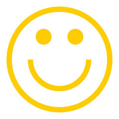 Happy Smiley Smiling Face Flat Style - 135825918