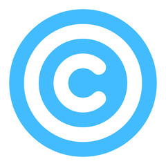Copyright Sign Symbol Flat Icon