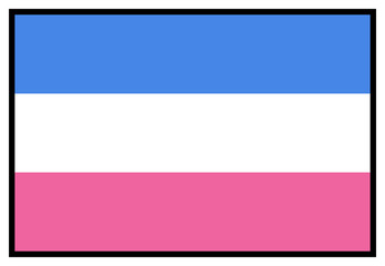 Obraz premium Heterosexual Pride Flag