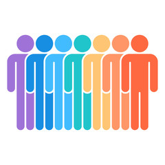 Seven Man Sign People Icon