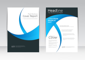 Vector design for Cover Report Annual Flyer Poster in A4 size