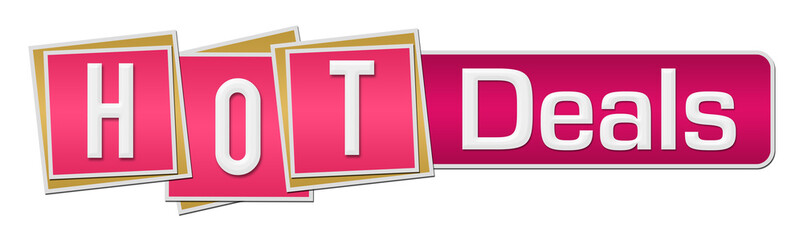 Hot Deals Pink Squares Bar 