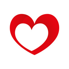 Heart and love ornament icon vector  illustration  graphic design