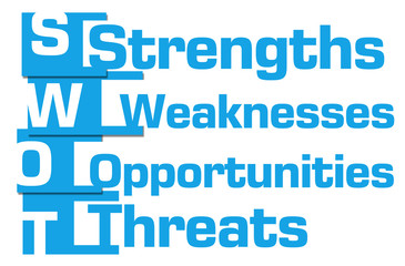 SWOT Blue Abstract Stripes 