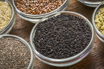 black cumin seeds in a bowl
