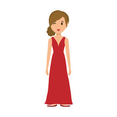 Woman cartoon isolated icon vector illustration graphic design