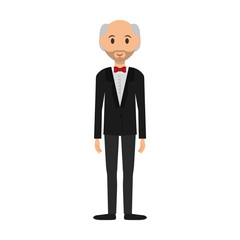Obraz premium Man cartoon isolated icon vector illustration graphic design