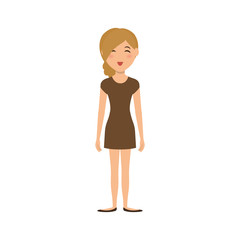 Woman cartoon isolated icon vector illustration graphic design