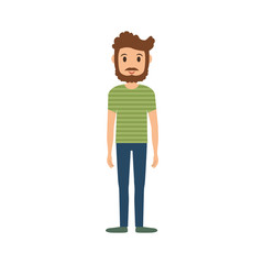 Man cartoon isolated icon vector illustration graphic design