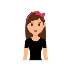 Woman cartoon isolated icon vector illustration graphic design