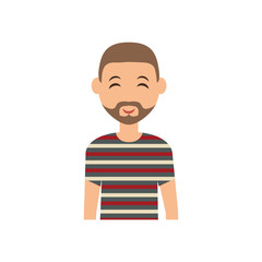 Man cartoon isolated icon vector illustration graphic design