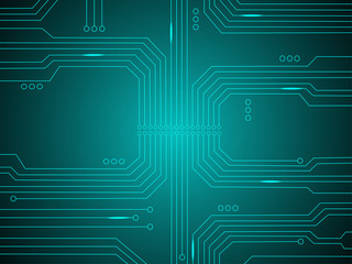 cpu abstract technology. Vector illustration.