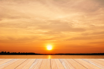 Naklejka premium sky sunset background