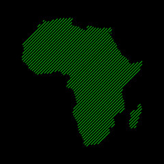 Map of africa. map concept. Abstract background. Vector illustration.