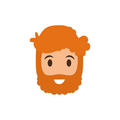 Man face cartoon icon vector illustration graphic design