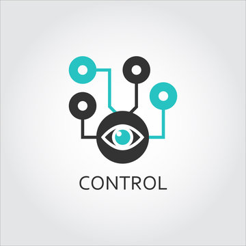 Icon of eye monitoring unit, control concept