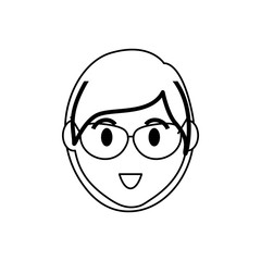 woman face cartoon icon vector illustration graphic design