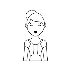 Woman cartoon isolated icon vector illustration graphic design