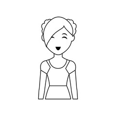 Woman cartoon isolated icon vector illustration graphic design