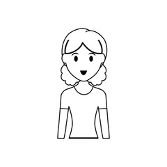 Woman cartoon isolated icon vector illustration graphic design