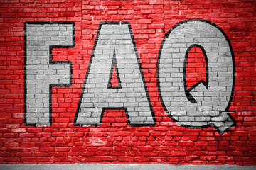 Frequently Asked Questions (FAQ) Graffiti Ziegelsteinmauer