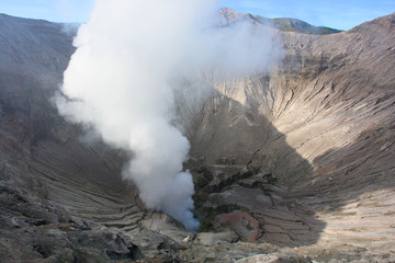 Mount Bromo -  an active volcano and part of the Tengger massif, in East Java, Indonesia. © robnaw