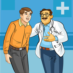 Fototapeta premium Doctor with a patient