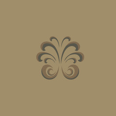 Butterfly. Vector design concept for beauty salon or studio. Vector logo template.
