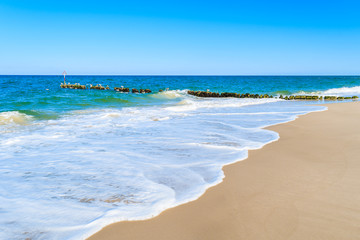 Sea waves on a beach, Sylt island, Germany