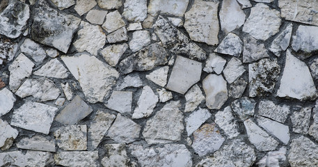 Texture Grey brick wall background irregular