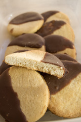 homemade cookies at the chocolate and vanilla