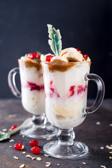 dessert in a glass